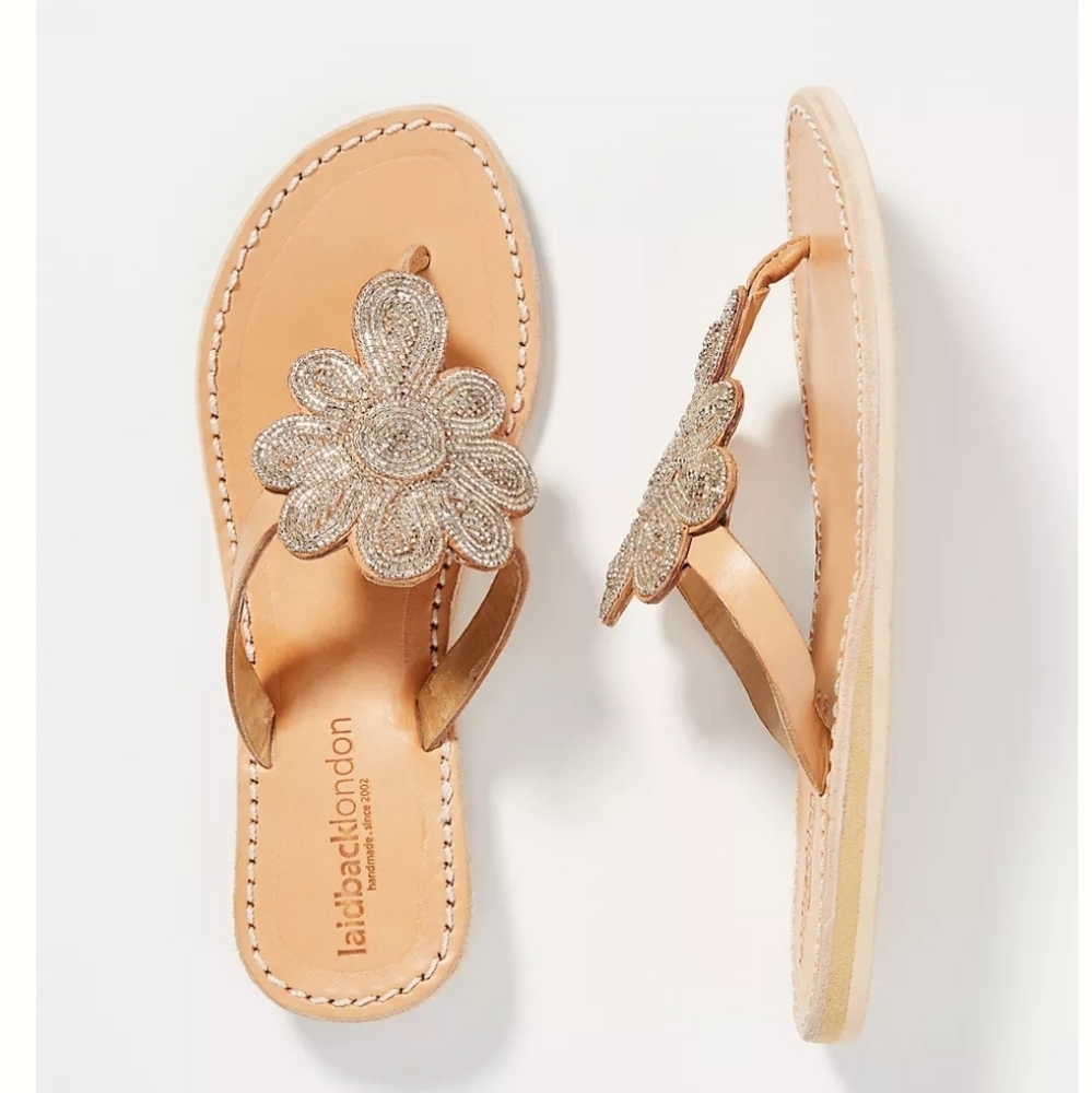 Laidback London Funzu beaded sandals